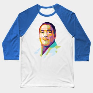 Rickson Gracie Popart Uncurve Baseball T-Shirt